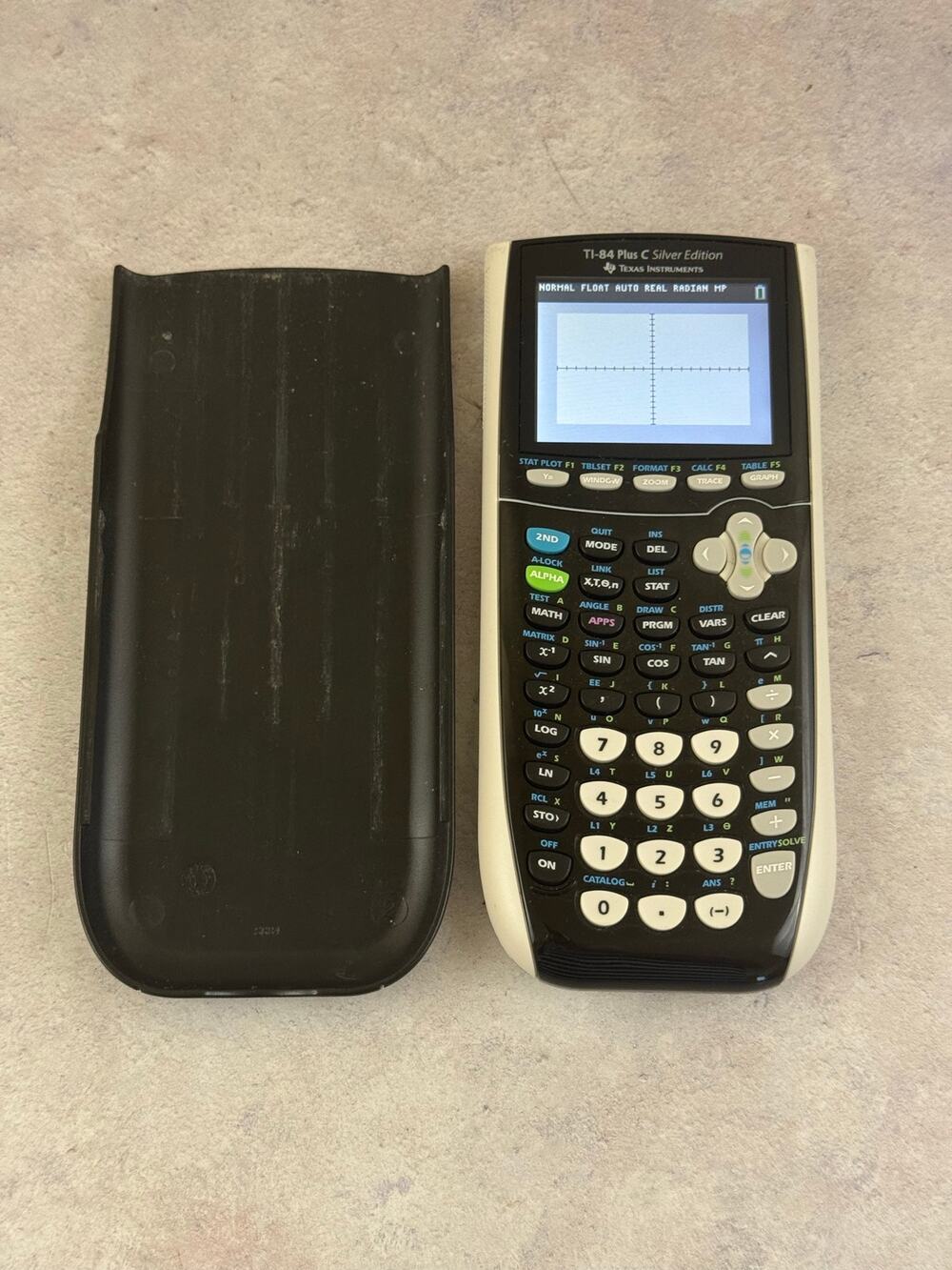 Texas Instruments TI-84 Plus C Silver Edition Color Calculator with Cover